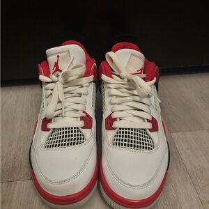 Jordan Kids Sneakers in White and Red